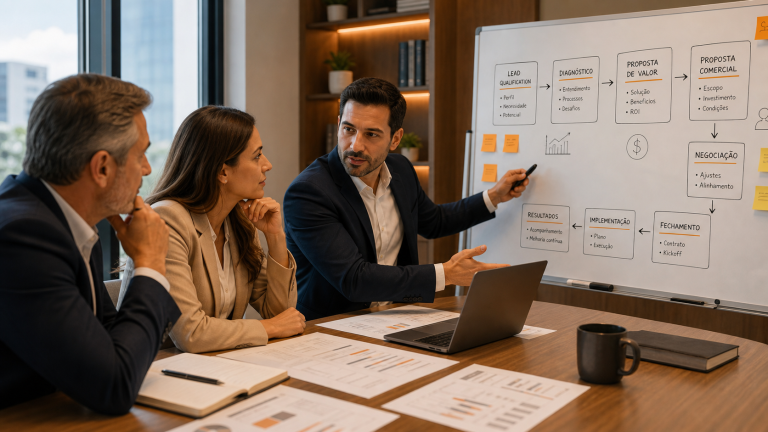 Soluções empresariais por cenário para indústrias, serviços, comércio e empresas familiares